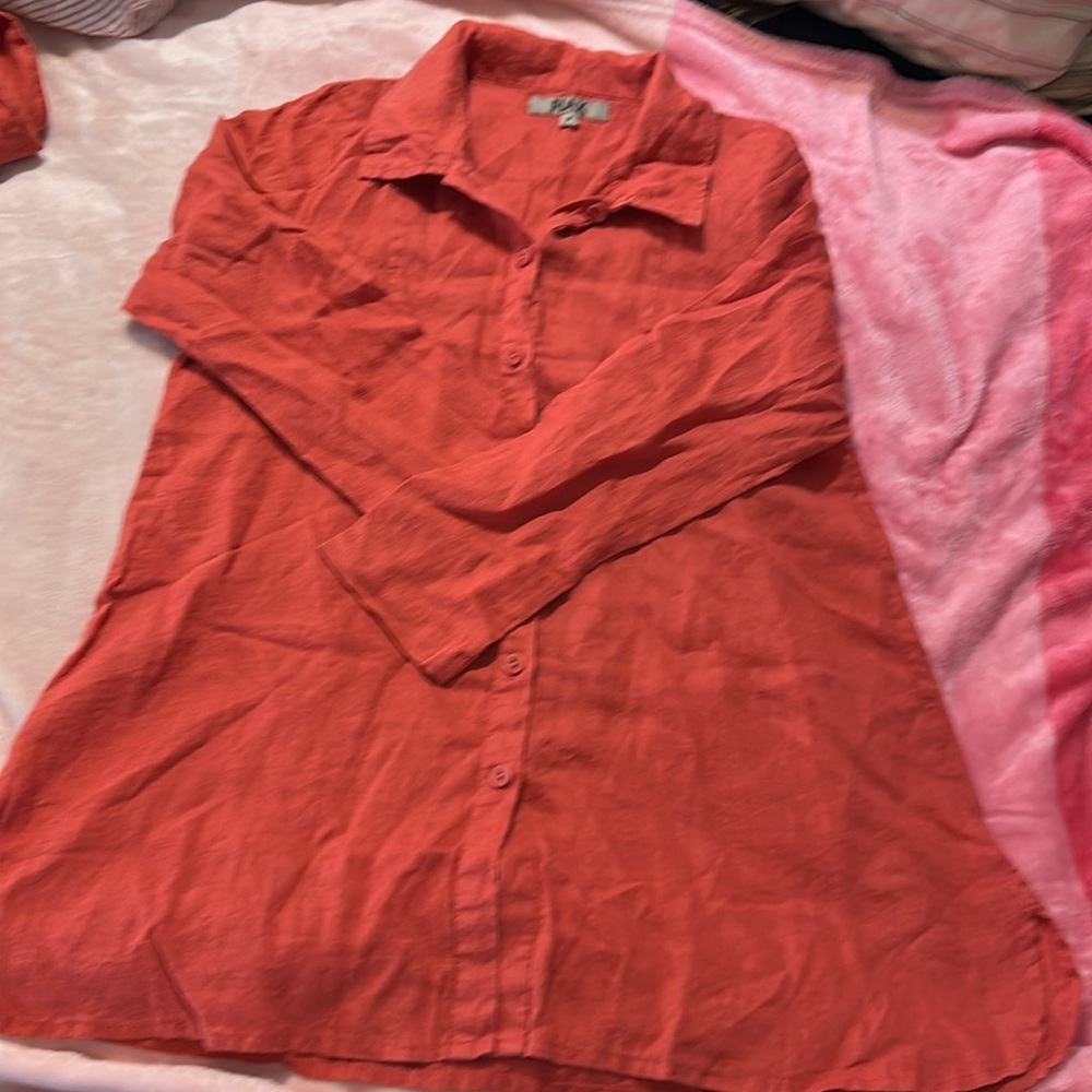 FLAX linen tunic or minidress, NWT, Size P